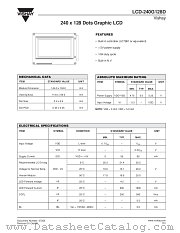 LCD-240G128D datasheet pdf Vishay