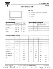 LCD-240G128E datasheet pdf Vishay