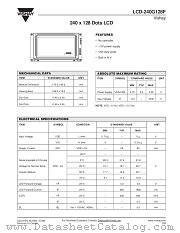 LCD-240G128F datasheet pdf Vishay