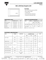 LCD-320G240B datasheet pdf Vishay
