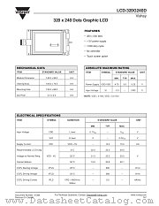 LCD-320G240D datasheet pdf Vishay