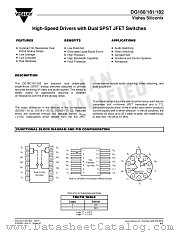 DG181 datasheet pdf Vishay
