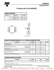 SI9435DY datasheet pdf Vishay