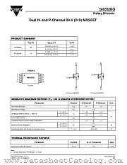SI6552DQ datasheet pdf Vishay