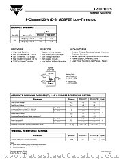 TP0101T datasheet pdf Vishay