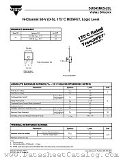 SUD45N05-20L datasheet pdf Vishay
