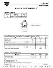 SI2301DS datasheet pdf Vishay