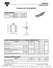 SI3457DV datasheet pdf Vishay