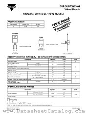 SUB75N03-04 datasheet pdf Vishay