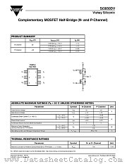 SI3850DV datasheet pdf Vishay
