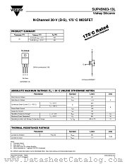 SUP45N03-13L datasheet pdf Vishay