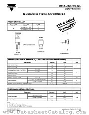SUB75N06-12L datasheet pdf Vishay