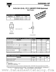SUD50N03-10P datasheet pdf Vishay
