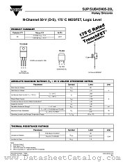 SUP45N05-20L datasheet pdf Vishay