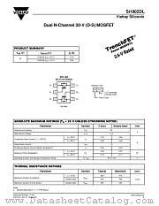 SI1902DL datasheet pdf Vishay