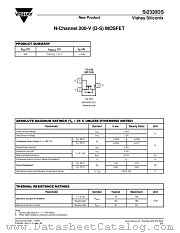SI2320DS datasheet pdf Vishay