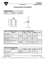 SI3422DV datasheet pdf Vishay