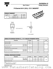 SUD50P04-15 datasheet pdf Vishay