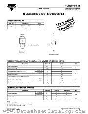 SUD50N03-11 datasheet pdf Vishay
