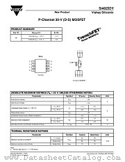 SI4825DY datasheet pdf Vishay