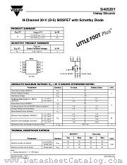 SI4852DY datasheet pdf Vishay