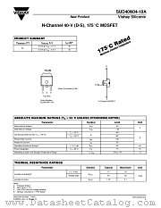 SUD40N04-10A datasheet pdf Vishay
