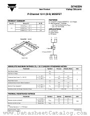 SI7405DN datasheet pdf Vishay