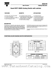 DG221B datasheet pdf Vishay