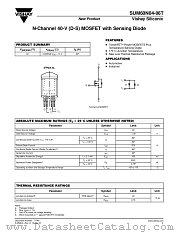 SUM60N04-06T datasheet pdf Vishay