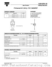SUD15P01-52 datasheet pdf Vishay