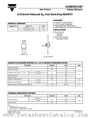 SUM85N03-08P datasheet pdf Vishay