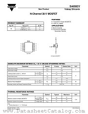 SI4856DY datasheet pdf Vishay