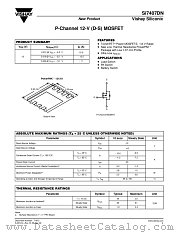 SI7407DN datasheet pdf Vishay