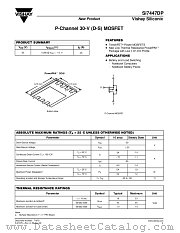 SI7447DP datasheet pdf Vishay