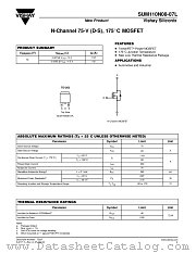 SUM110N08-07L datasheet pdf Vishay
