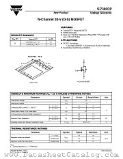 SI7380DP datasheet pdf Vishay