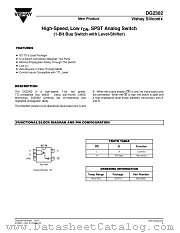 DG2302 datasheet pdf Vishay