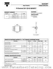 SI4423DY datasheet pdf Vishay