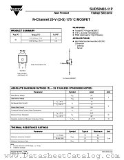SUD50N02-11P datasheet pdf Vishay