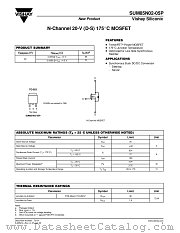 SUM85N02-05P datasheet pdf Vishay