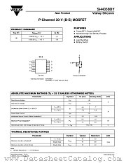 SI4435BDY datasheet pdf Vishay