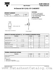 SUM110N03-03 datasheet pdf Vishay
