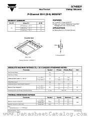 SI7485DP datasheet pdf Vishay