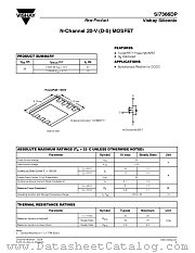 SI7366DP datasheet pdf Vishay