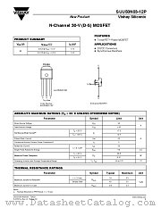SUU50N03-12P datasheet pdf Vishay
