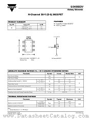 SI3456BDV datasheet pdf Vishay