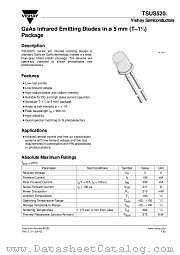 TSUS520. datasheet pdf Vishay