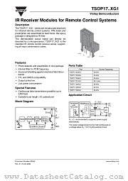 TSOP17..XG1 datasheet pdf Vishay