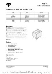 TDS.11.. datasheet pdf Vishay