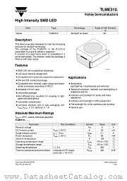 TLME310. datasheet pdf Vishay